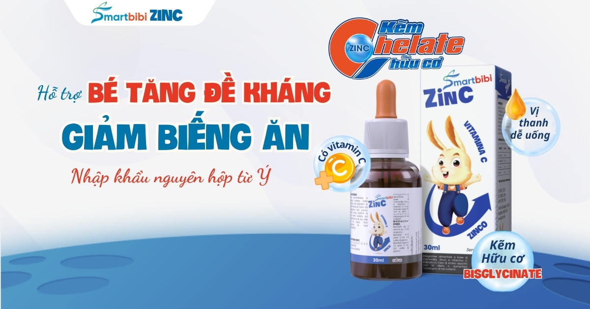 Kẽm chelate hữu cơ Smartbibi ZinC